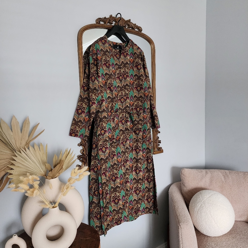 Peruvian Connection Maxi Shirt Dress Duster